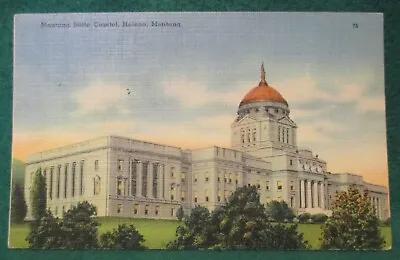 Estate Sale ~ Vintage Postcard - Montana State Capitol Helena Montana  1947 • $2.50