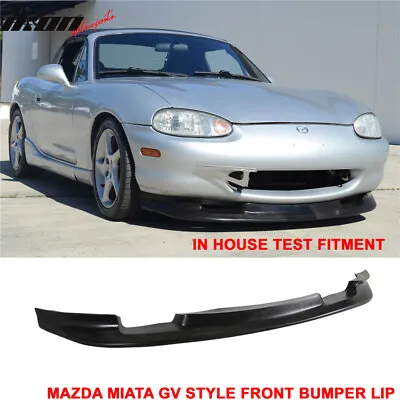 Fits 99-00 Mazda Miata MX-5 GV Style Front Bumper Lip Spoiler Unpainted PU • $73.58