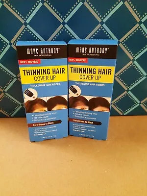 2 Marc Anthony Thinning Hair Cover Up Thickening Hair Fibers Dark Brown To Black • $12