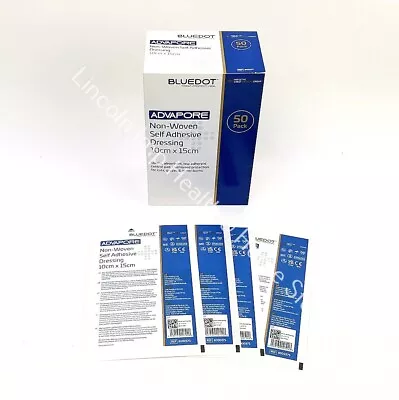 Adhesive Wound Dressings Big Plasters Post Operative 10 X 15cm. Advapore. Qty 25 • £10.99