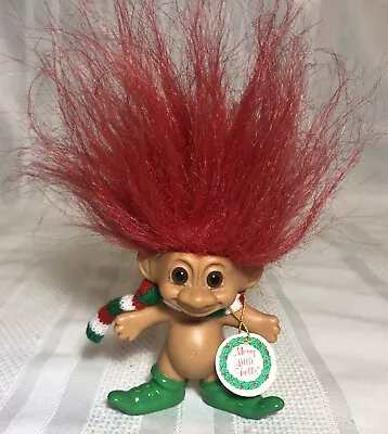 Vintage 1980's Russ Merry Little Troll Christmas 3  Nude Holiday Gift • $10.50