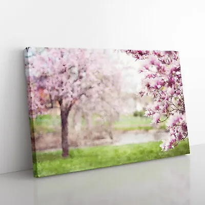 Magnolia Blossom Trees Canvas Wall Art Print Framed Picture Decor Living Room • $31.51