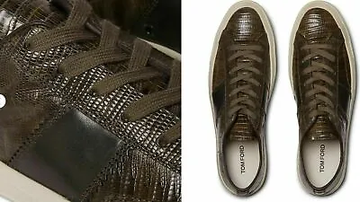 Tom Ford Cambridge Lizard Eidechse Sneakers Shoes Sneakers Trainers 42 • $3366.14