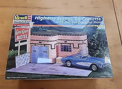 Revell-Monogram  Highway Scenes  '60  Corvette Model Kit Factory Sealed NEW 7802 • $24.29