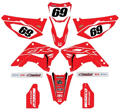 Honda Polisport Restyle Graphic Kit Decals Cr125 Cr250 2002 2007 Motocross Mx • $115.95