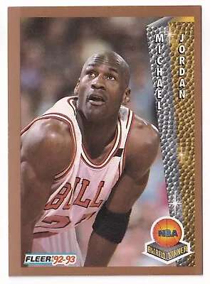 1992-93 Fleer #246 Michael Jordan Award Winner MVP HOF Chicago Bulls • $2.50
