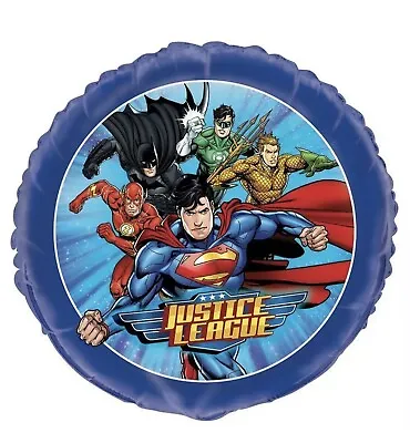 18  Justice League Assembled Foil Mylar Party Balloon Pack Of 1 • £6.81