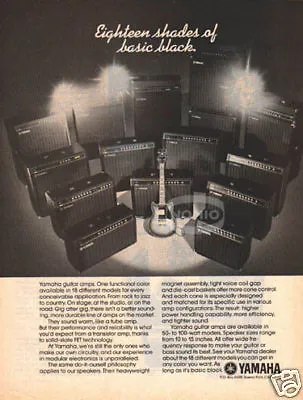 YAMAHA GUITAR AMP PINUP AD Vtg 70's Combo Amplifier • £9.64