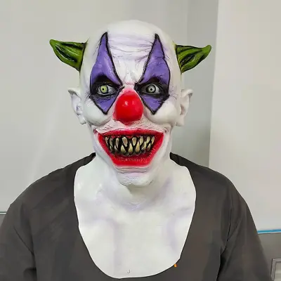 Giggles Clown Mask Adults Halloween Latex Fancy Dress Costume Party Scary Party • £14.99