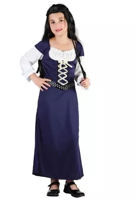 Childs Girls Maid Marion  Medieval Dress Costumes NEW M&L • £10.79