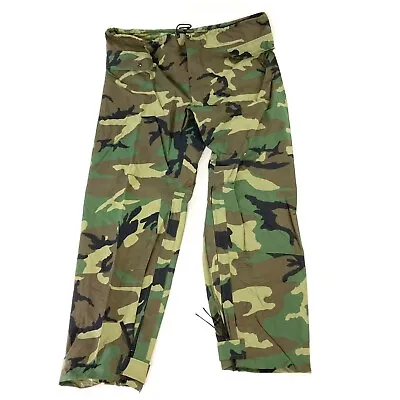 $19.11 • Buy NEW ORC Army Military Improved Woodland Rainsuit Wet Weather Pants Trousers L