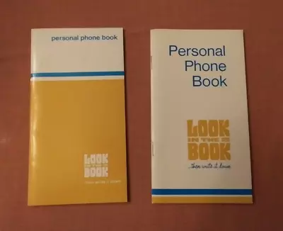 VINTAGE LOT Of 2 NEW 70s PERSONAL PHONE BOOK OHIO BELL UNUSED • $19.95