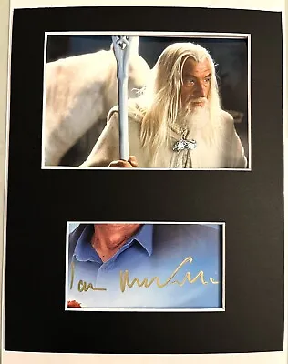 Ian McKellen AUTOGRAPHED Photo Mount-Gandalf Lord Of The Rings+see Signing Proof • £99.99
