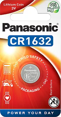120x Panasonic Lithium 3V Cell 1er Blister Pack CR1632 Button Cell Coin • $224.83