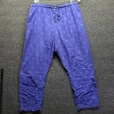 Polo Ralph Lauren All Over Print Pony Sleep Lounge Pajama Pants Mens Sz M/L • $22