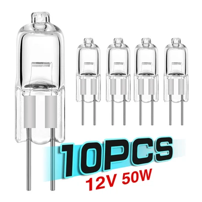 £2.99 • Buy 12V Halogen Lamp Base Super Bright 5W 10W 20W 35W 50W JC Bi-Pin Bulbs G4 10 Pack