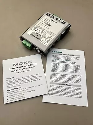 MOXA MGATE MB3170 - Modbus Serial To Modbus TCIP Converter / Used • $75