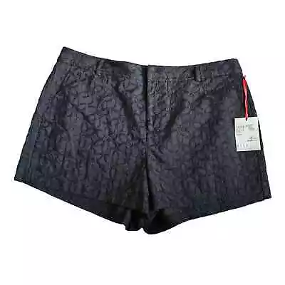 ELLE Tailored Short Black Textured Shorts Women's Sz 12 NWT • $22