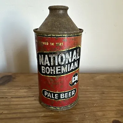 Vintage National Bohemian Pale Beer Advertising Cone Top 12 Oz. Can • $79.99