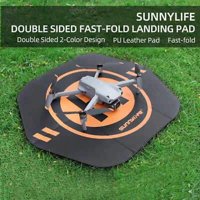 $33.69 • Buy 55cm Fast Foldable Universal Drone Landing Pad Waterproof PU Leather Parking Mat