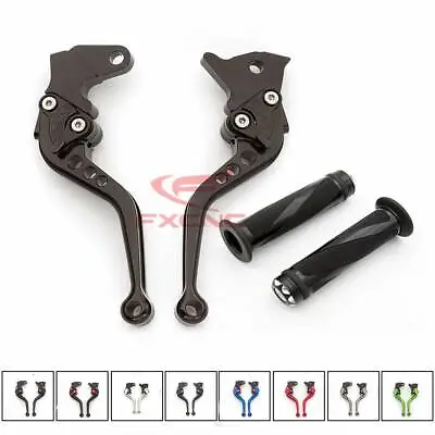 For Yamaha CNC Adjust Brake Clutch Levers&Grips YZF 350 BANSHEE 350 1997-2008 • $35.99