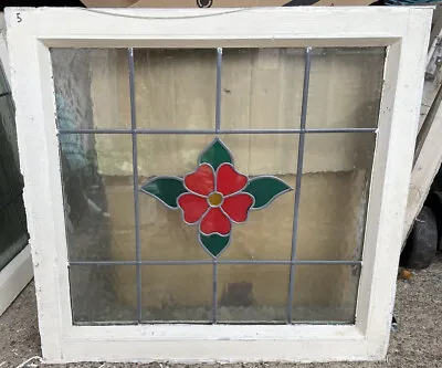 Reclaimed Leaded Light Panel Wooden Windows 550x 520mm • £39.99