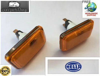 $23.50 • Buy PAIR Of Hella German OEM Side Repeater Indicator Lamps VW Mk1 Cabriolet Mk2 Golf