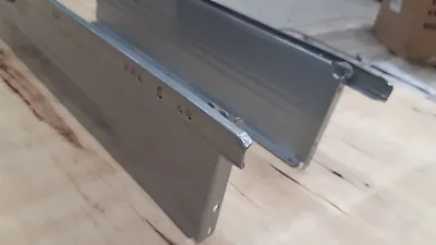 Kitchen Metal Drawer Box Sides / Kitchen Roller Runners 500mm X 118mm Grey H/dut • £3.80