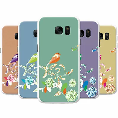 Elegant Bird On Flower Snap-on Hard Back Case Phone Cover For Samsung Phones • £4.95