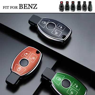 TPU Car Key Fob Cover Case Shell Keychain For Mercedes Benz W203 W210 W211 W124 • $21.50