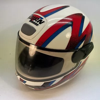 Vtg 1994 Nolan N27 Full Face Motorcycle Helmet Sz Red White • $44.50