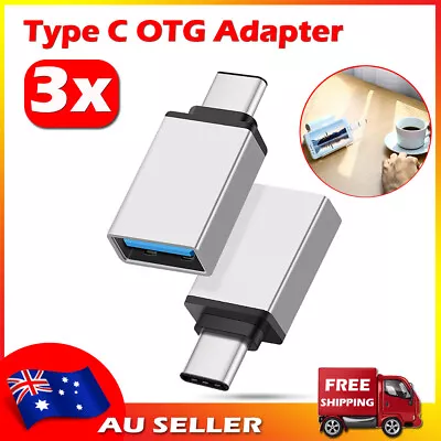 Type C Male To USB A Female OTG Adapter  USB Converter USB-C Data OTG Adapter • $6.49