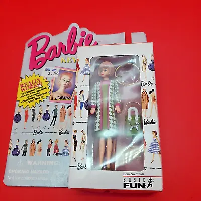 $9.77 • Buy BARBIE Keychain 1995 Mattel Basic Fun Original Barbie Introduced 1959 VTG New