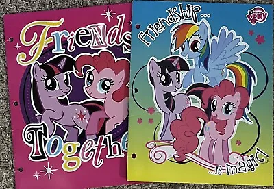 My Little Pony Pocket School Folder Friends Together Magic Pink Blue 2013 • $10