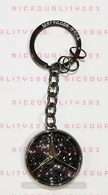 Mercedes Benz Metal Black Keychain Made With Swarovski Crystals • $27.99