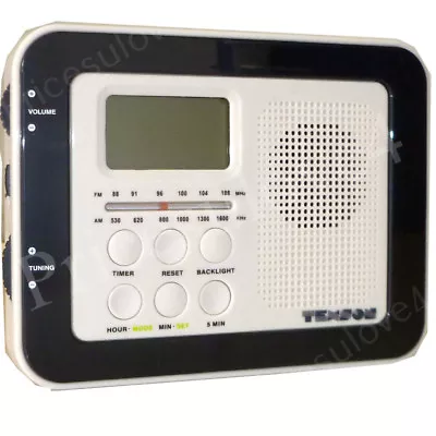 £13.49 • Buy Omega 05085 Kitchen AM/FM Radio LCD Display Under Cabinet/Shelf Mounting