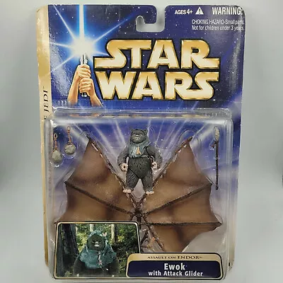 Star Wars SAGA Deluxe Ewok With Attack Glider (Card Damaged) • $144.95