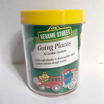 Sesame Street Going Places 8 Cookie Cutters Plastic 1990 Wilton Big Bird Elmo • $19.88