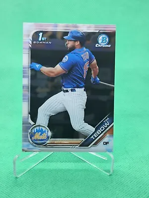 $12 • Buy Tim Tebow 2019 Bowman Chrome 1st #156 Rookie Card Mets First GRADABLE!
