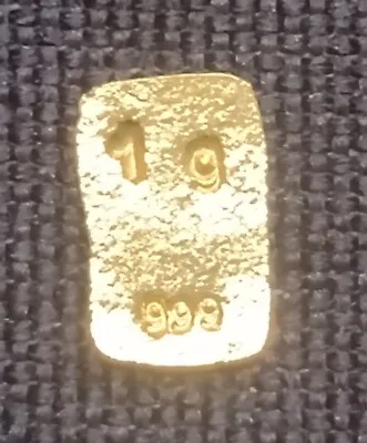 1 Gram Gold Bar 999.9 UK Made Fine Bullion Pure 24ct Gold Nuggets AU • $168.29