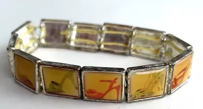 Vintage Enamel Shoe Adjustable Women's Bracelet • $9.95