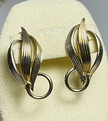 Signed Van Dell 1/20th 14k GF Screw Back Earrings • $14