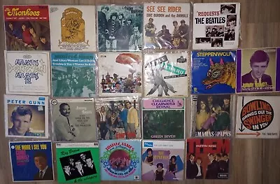 Lot Of 7  EP Records - THEM BEATLES STEPPENWOLF THE SUPREMES TOMMY JAMES • $50