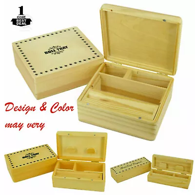 £10.99 • Buy Wooden Rolling Box Roll Box Smoking Stash All Sizes Uk Seller Brand New Rizla