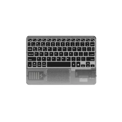 Wireless Bluetooth Keyboard Transparent Shell Touchpad Backlight Mute Ultrathin • $32.49