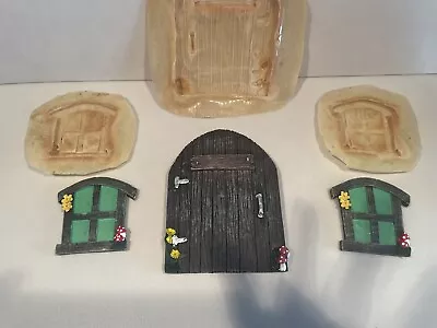 Rubber Latex Mould Large Fairy Door & Windows Mold Fairy Garden Decor Crafts • £11