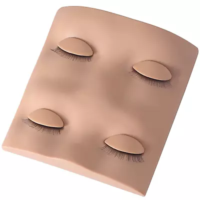 Pretty Memory Lash Mannequin Head With 2 Pairs Of Removable Lash Practice Eyelid • $11.48