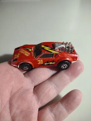 Vintage 1975 Matchbox De Tomaso Pantera Red #31 Greased Lightnin' Collectible  • $9.99