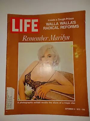 Life Magazine Sept 8 1972 Marilyn Monroe 4 Page Article & Pictorial • $24.99