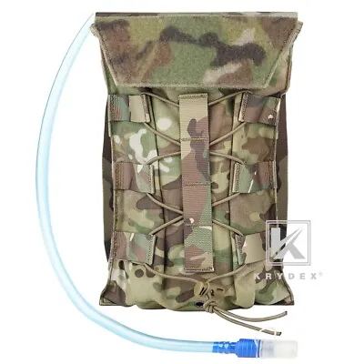 KRYDEX Tactical Hydration Carrier MOLLE Pack For 50oz Water Bladder  MC Camo • $26.95